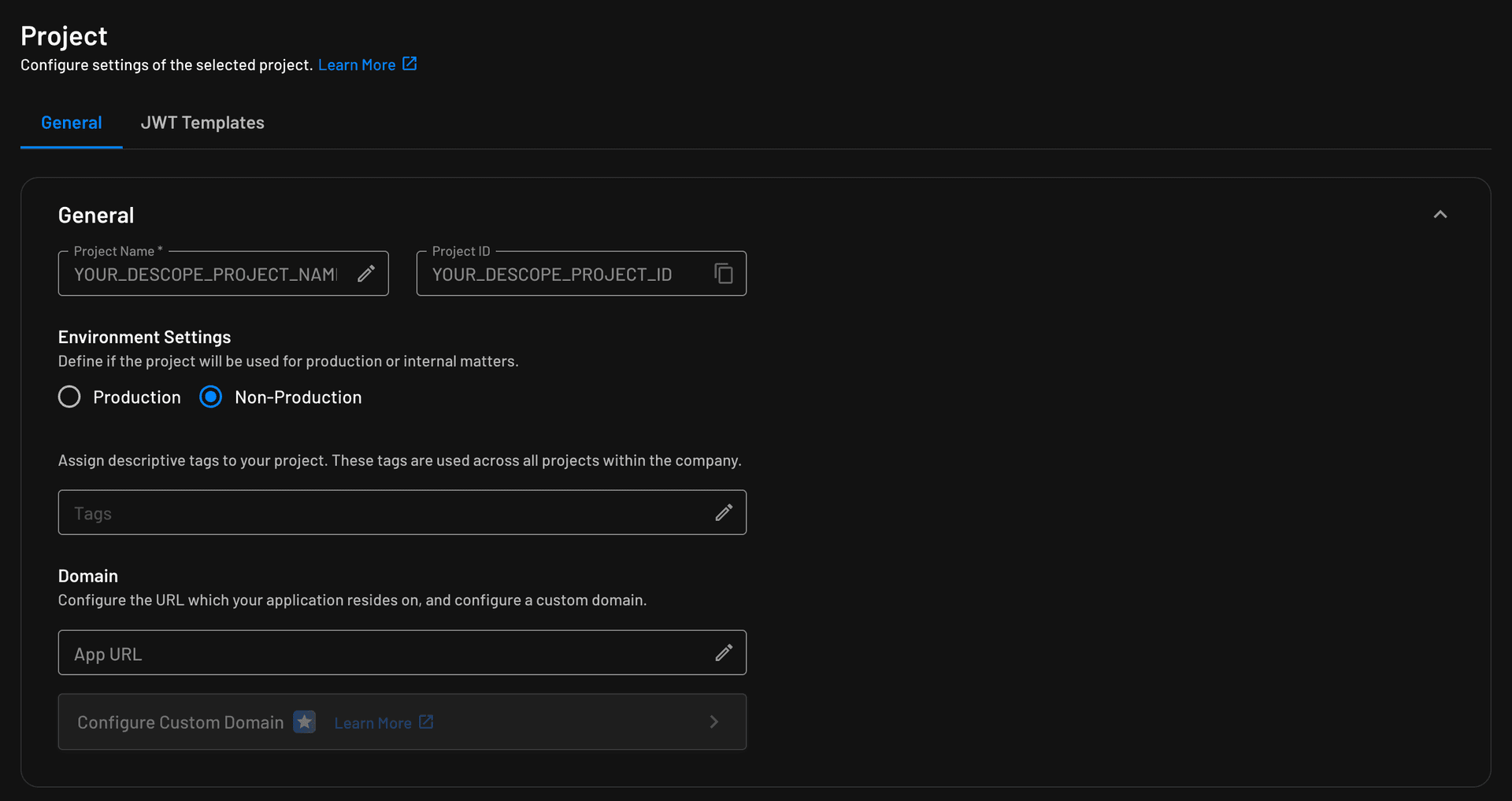 Find your Descope Project ID